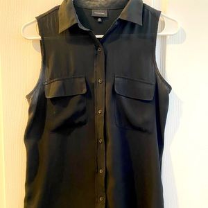 Who What Wear Black Sleeveless Top